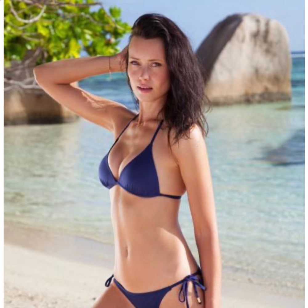 Navy Blue Voda Push Up Bikini M